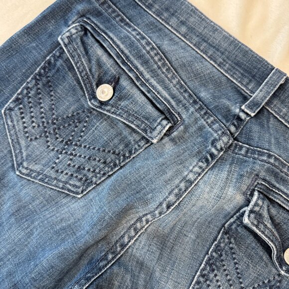7 For All Mankind “A” Pocket Bootcut Jeans Size 28 Medium Wash - Picture 13 of 13